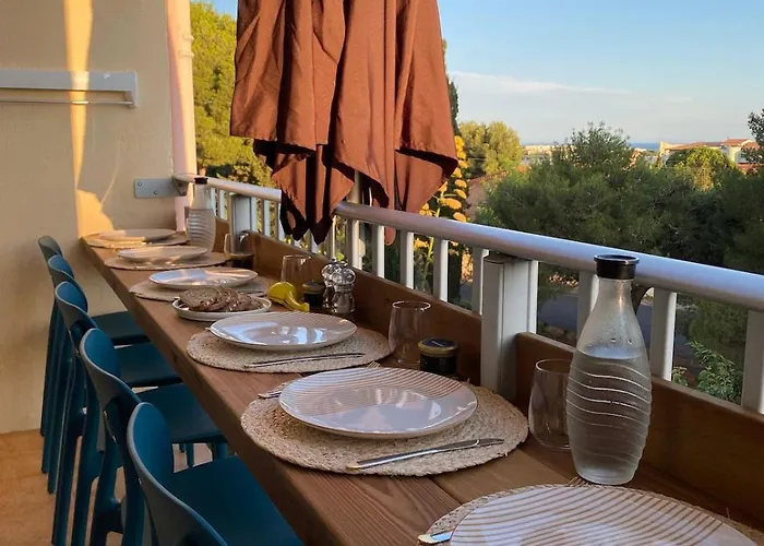 Le Mistral, Superbe 2 Chambres, Vue Proximite Plage, Parking Gratuit דירה